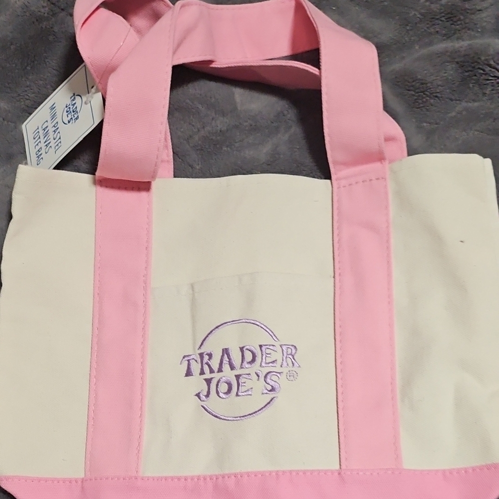 Pink and Cream Tote Bag